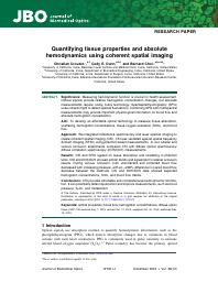 Thumbnail for Optical Spectroscopy: Clinical Applications